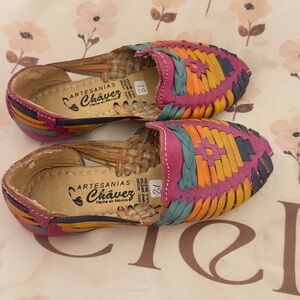 Huarache Mexican Multicolor Kids Shoes 11 toddler